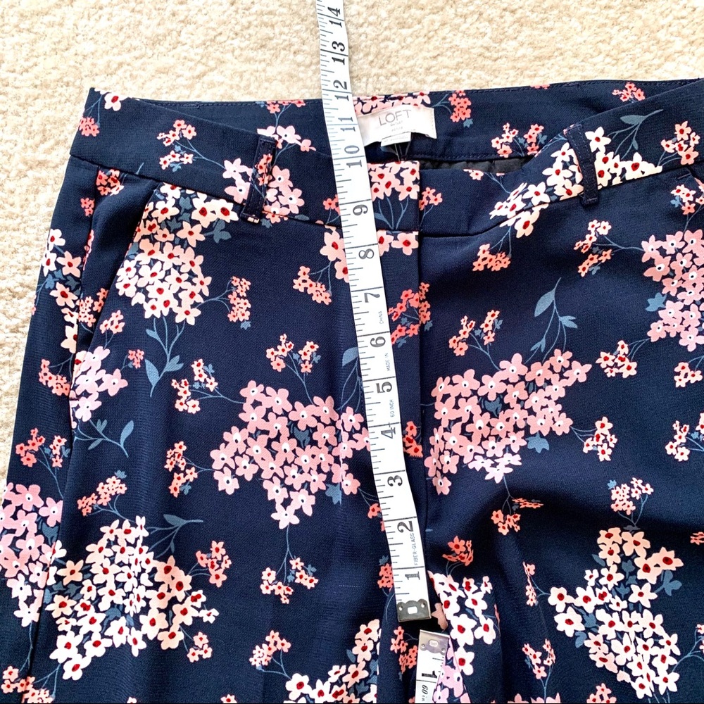 Loft Petites Blue Floral Culottes - Picture 5 of 8